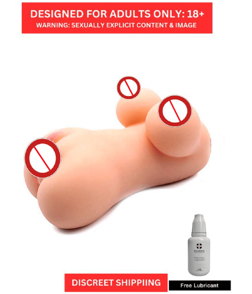 Half Body Mini Doll Silicone Pocket Pussy Sex Doll With Breast For Masturbation Toy & Free Lube By CRAZYNYT