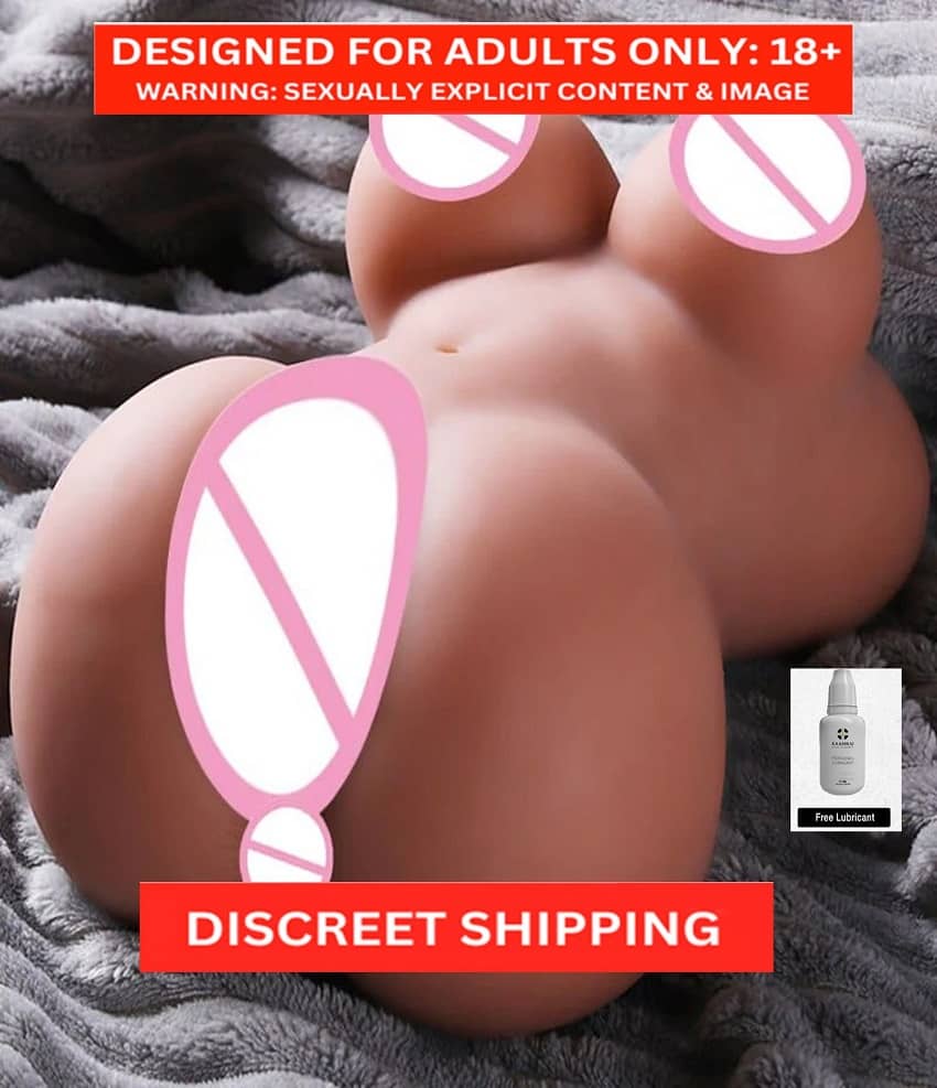 Half Body Silicone Pocket Pussy Sex Doll With Breast And Anal For Masturbation Toy - CRAZYNYT