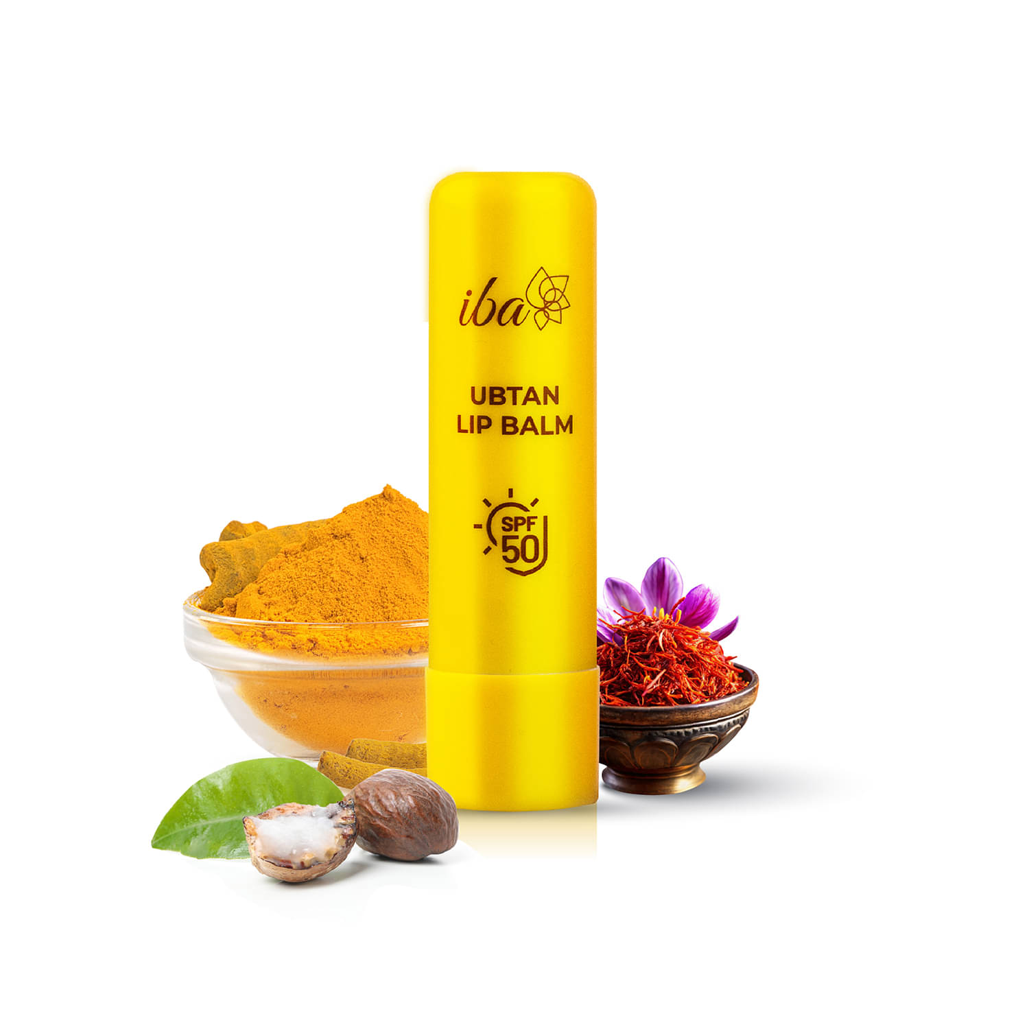     			Iba Ubtan Lip Balm SPF 50 for Women, Pigmentation & Sun Damage Sun Protector UVA & UVB, 4.5g, (Pack of 1)
