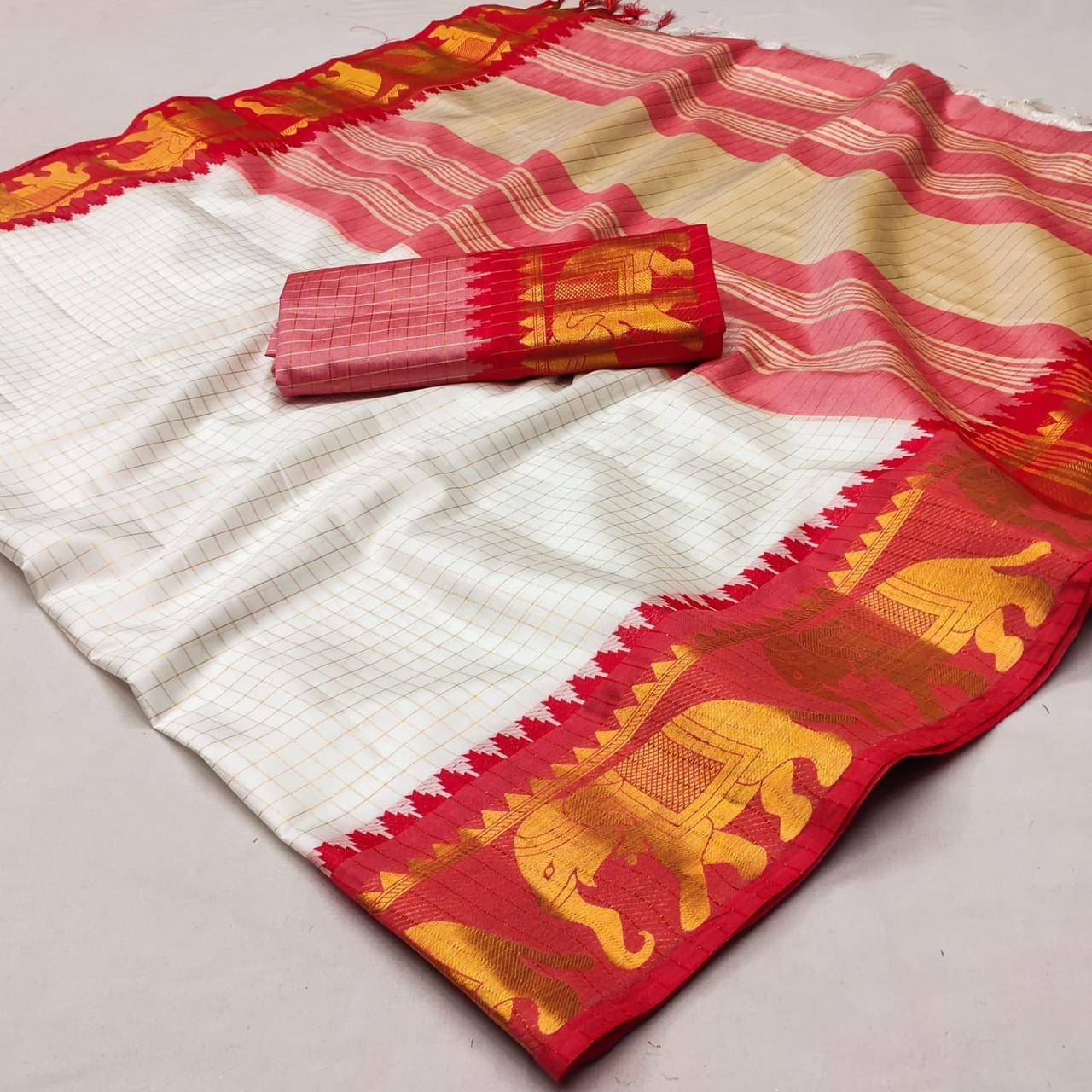 KV Fashion Banarasi Silk Embellished Saree With Unstitched Blouse Piece ( Pink ) KV Fashion Banarasi Silk Embellished Saree With Unstitched Blouse Piece ( Pink )