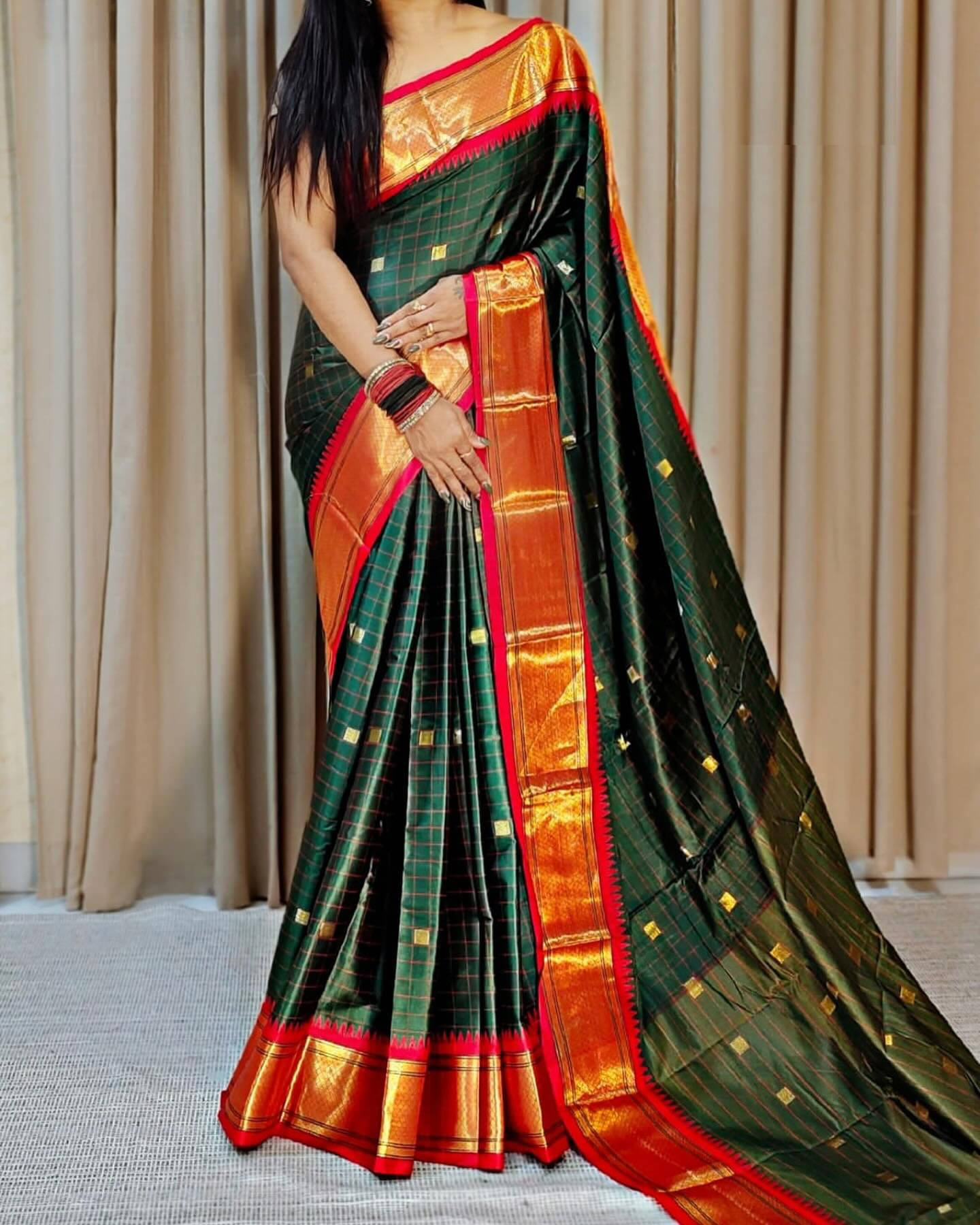 KV Fashion Cotton Self Design Saree With Unstitched Blouse Piece ( Multicolor ) KV Fashion Cotton Self Design Saree With Unstitched Blouse Piece ( Multicolor )
