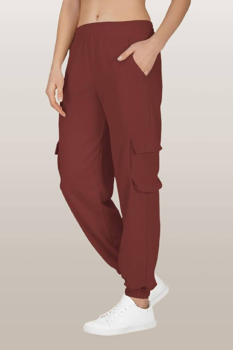    			Kintu Parantu Pack of 1 Polyester Regular Women's Joggers ( Coffee )