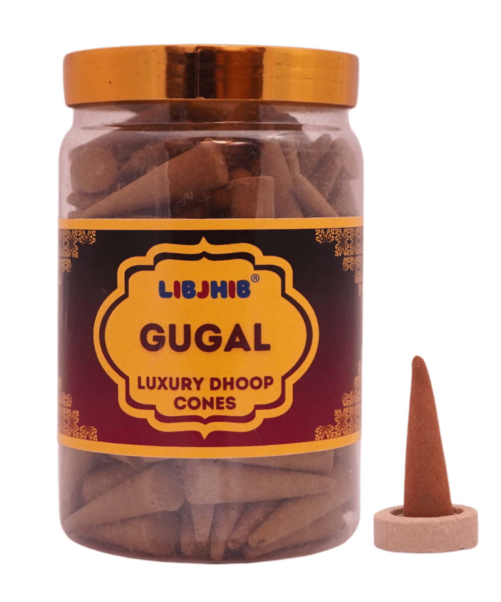     			Libjhib Incense Dhoop Cone Guggal 200 gm ( Pack of 1 )