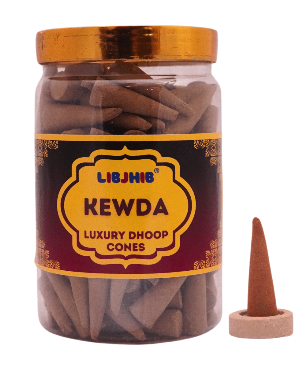     			Libjhib Incense Dhoop Cone Kewda 200 gm ( Pack of 1 )