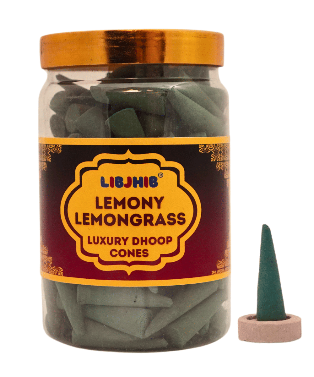     			Libjhib Incense Dhoop Cone Lemongrass 200 gm ( Pack of 1 )