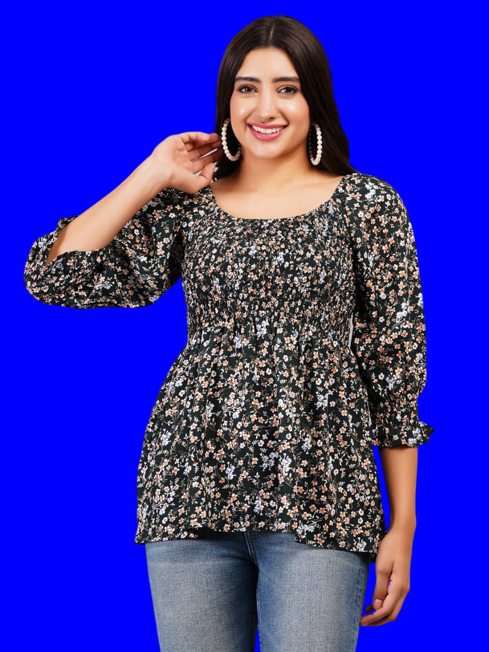     			Oh Mi Dios Women's Viscose Rayon Regular Top ( Green )