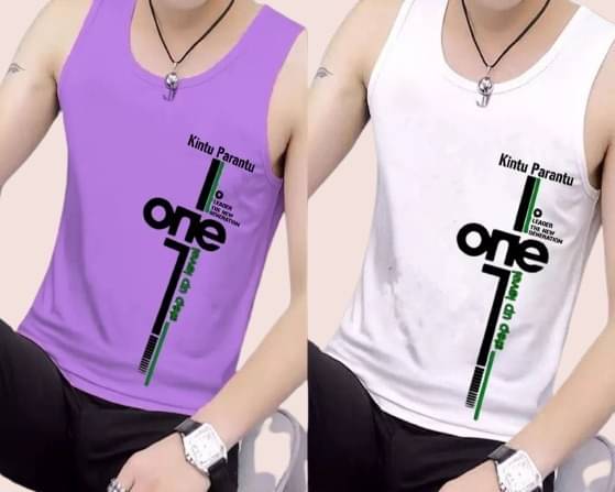     			Parona Pack of 2 Polyester Basic Vest For Men ( Multicolor1 )