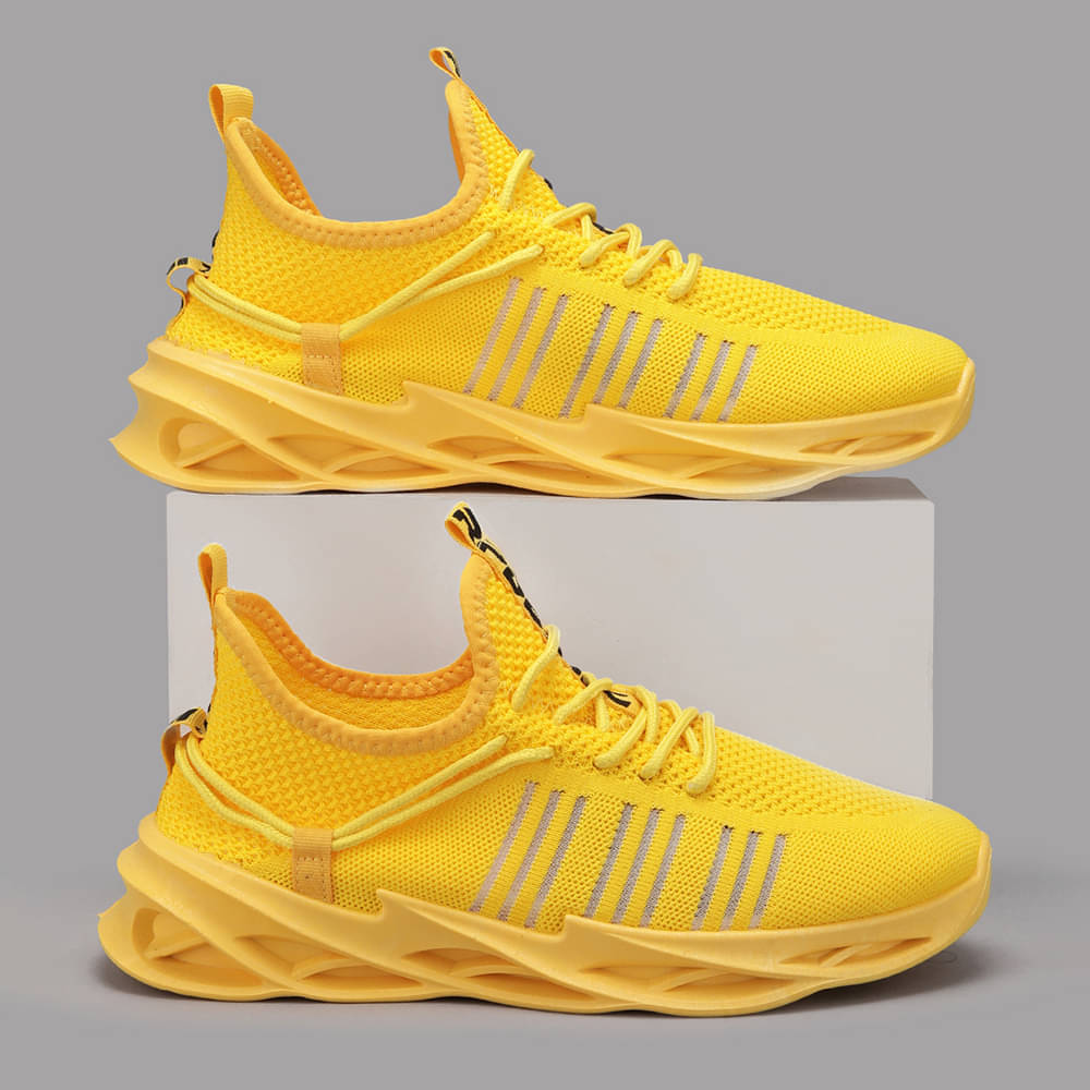     			RapidBox Stylish & Trendy Yellow Men's Sneakers