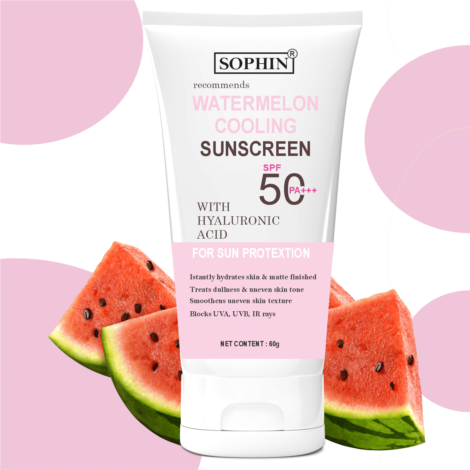 SOPHIN SPF 50 Sunscreen Cream For All Skin Type ( Pack of 1 )
