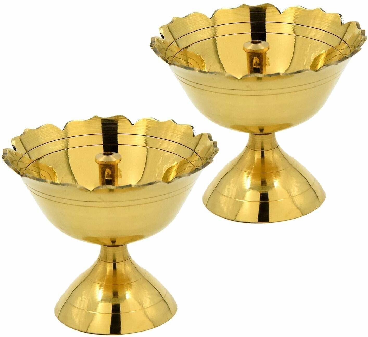     			T-KA108 Akhand Jyot Brass Table Diya ( 2.3 inches )