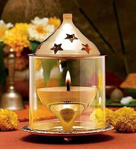     			T-KA108 Brass Akhand Diya ( 5 inches )