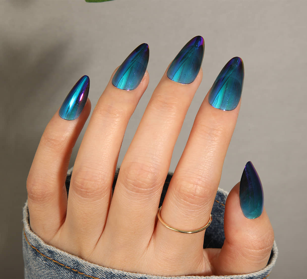 The Canvas Arts 24 Pcs Artificial Fingers Nails Extension For Women & Girls Press-Ons Full Cover Finger Nails 24 no.s