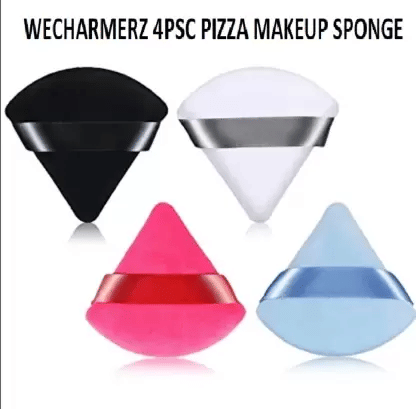     			WeCharmez Triangle Puff Sponge, Liquid And Loose Powder Sponge For Under Eyes, Corners (Pack of 4)