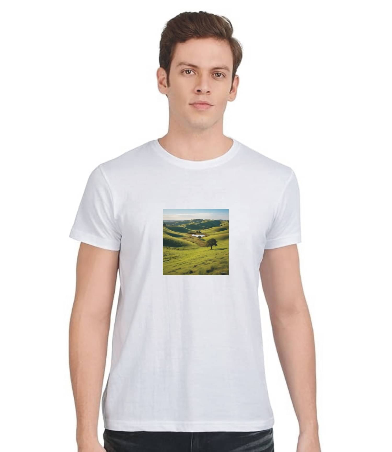 Zyra Fashion Cotton Blend Regular Fit Printed Half Sleeves Men's Round T-Shirt - White ( Pack of 1 ) Zyra Fashion Cotton Blend Regular Fit Printed Half Sleeves Men's Round T-Shirt - White ( Pack of 1 )