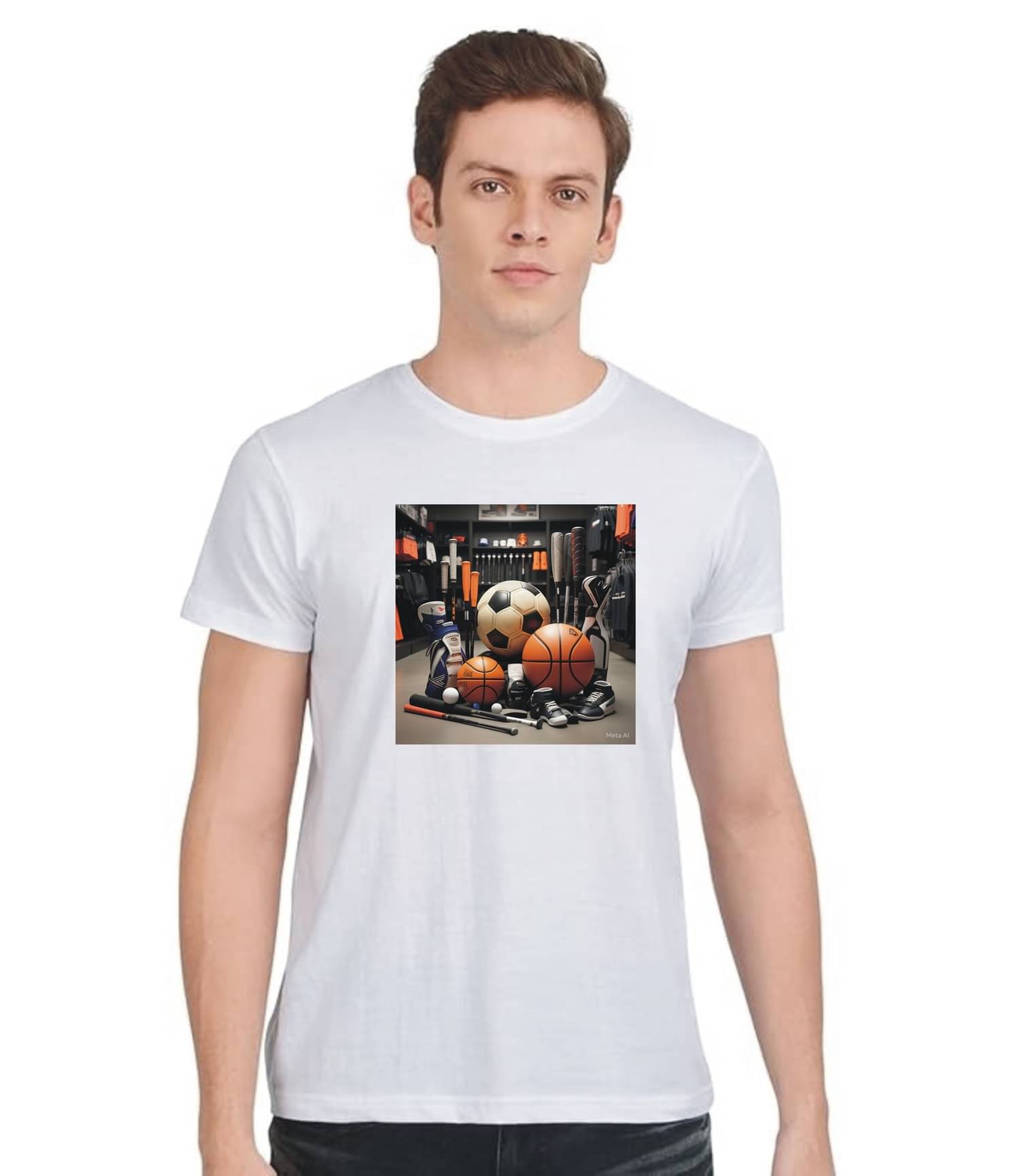     			Zyra Fashion Cotton Blend Regular Fit Printed Full Sleeves Men's Round T-Shirt - White ( Pack of 1 )