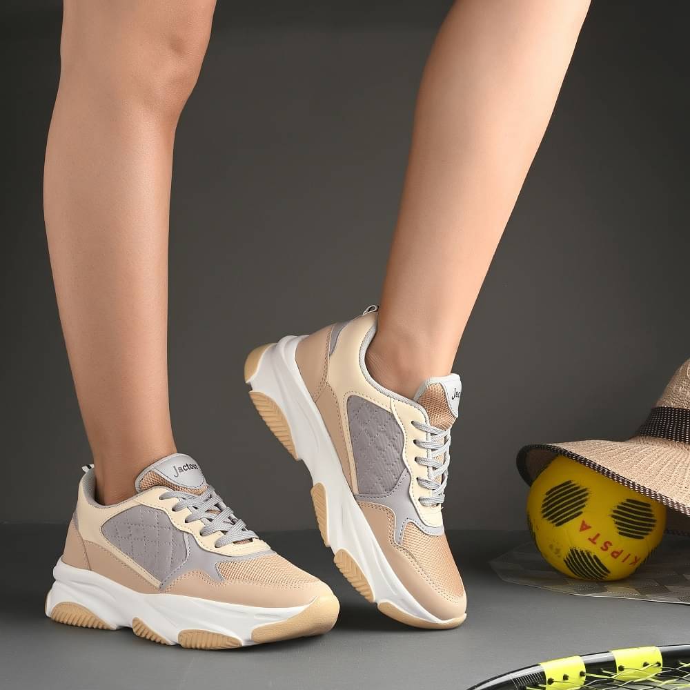     			jactooz - Beige Women's Running Shoes