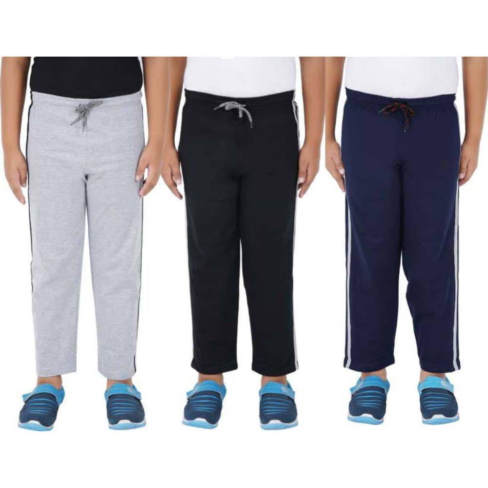 kukke Pack of 3 Boys Cotton Trackpant ( Multicolor ) - Track Pants | Buy online on ZillyBuy
