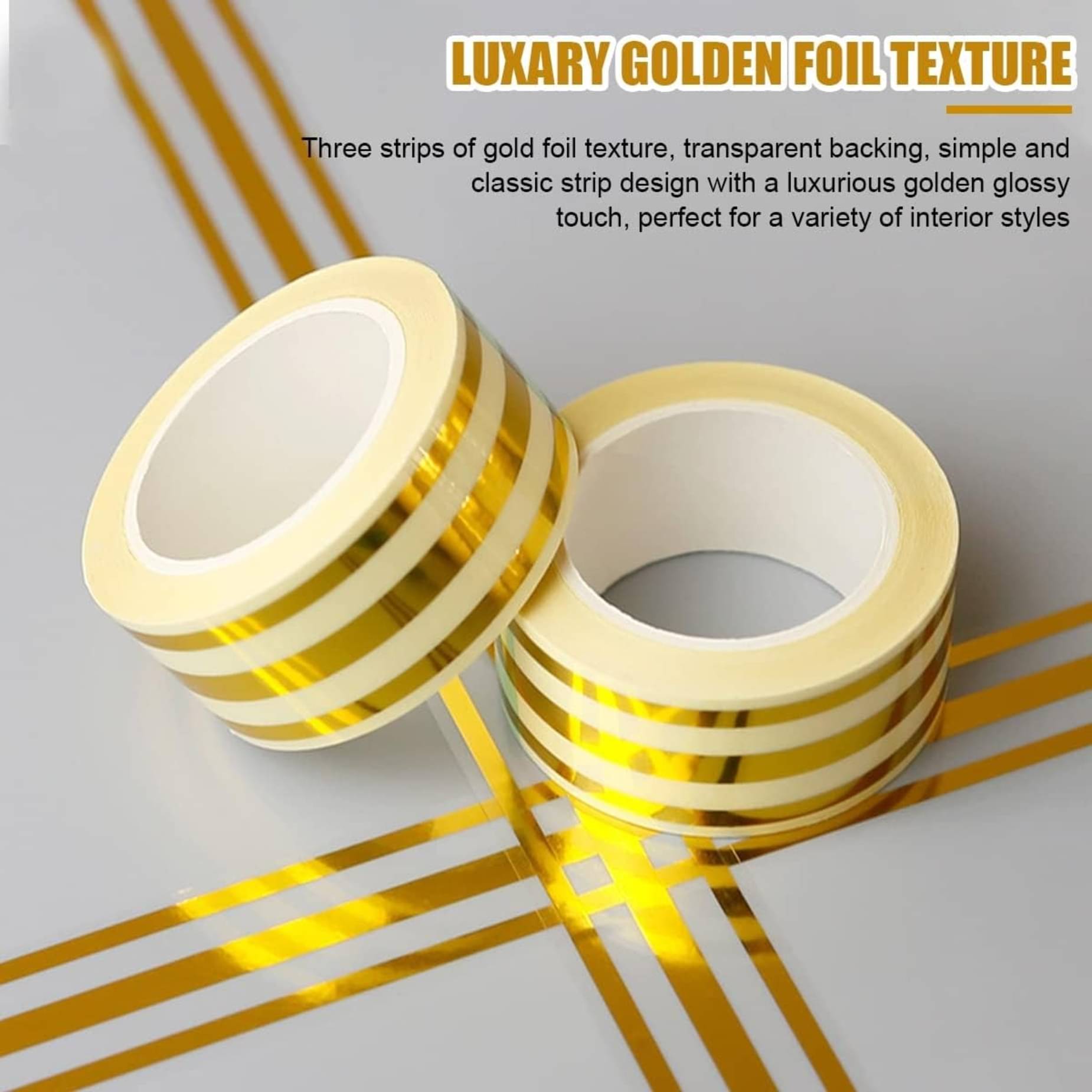 sekhmet Gold Single Sided Decorative Tape ( Pack of 1 ) sekhmet Gold Single Sided Decorative Tape ( Pack of 1 )