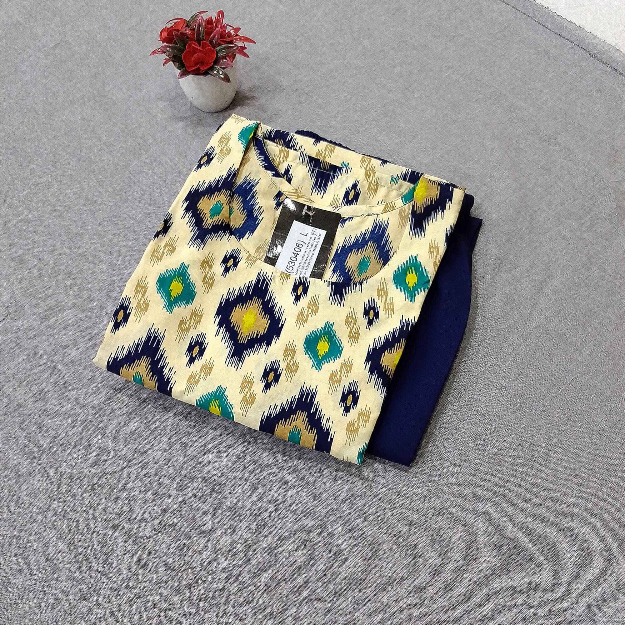 1 Stop Fashion Crepe Printed Kurti With Pants Women's Stitched Salwar Suit - White ( Pack of 1 )     			1 Stop Fashion Crepe Printed Kurti With Pants Women's Stitched Salwar Suit - White ( Pack of 1 )