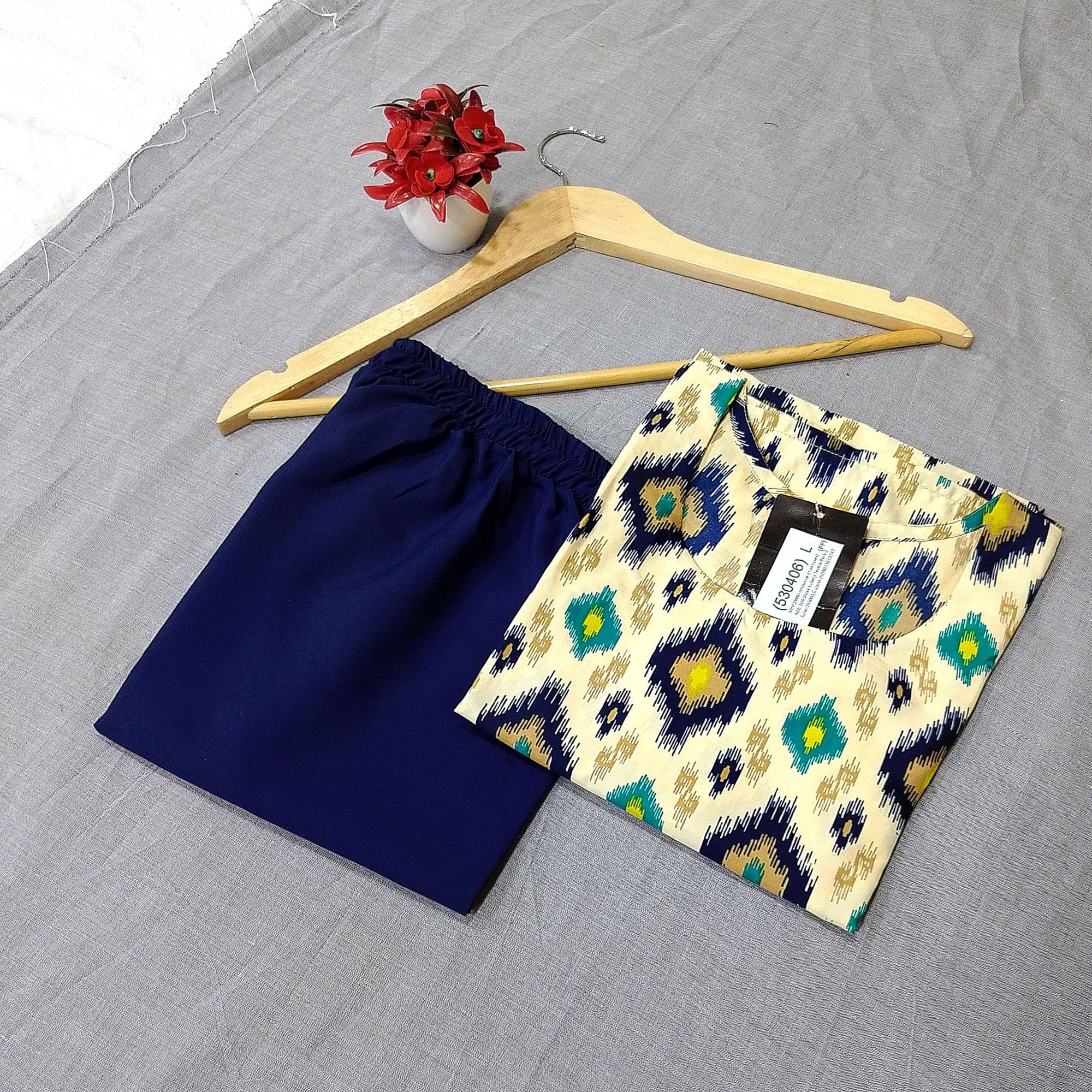 1 Stop Fashion Pack of 1 Crepe Printed Straight Women's Kurti - ( White )     			1 Stop Fashion Pack of 1 Crepe Printed Straight Women's Kurti - ( White )