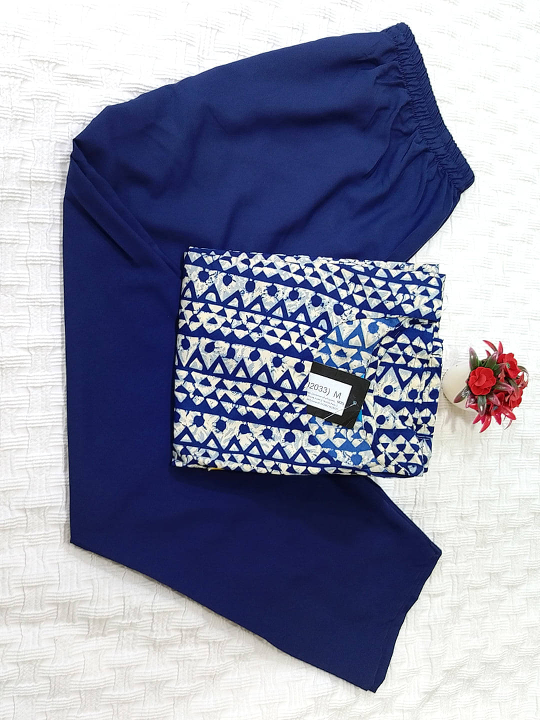 Ethnicbasket Crepe Printed Kurti With Pants Women's Stitched Salwar Suit - Navy ( Pack of 1 ) Ethnicbasket Crepe Printed Kurti With Pants Women's Stitched Salwar Suit - Navy ( Pack of 1 )
