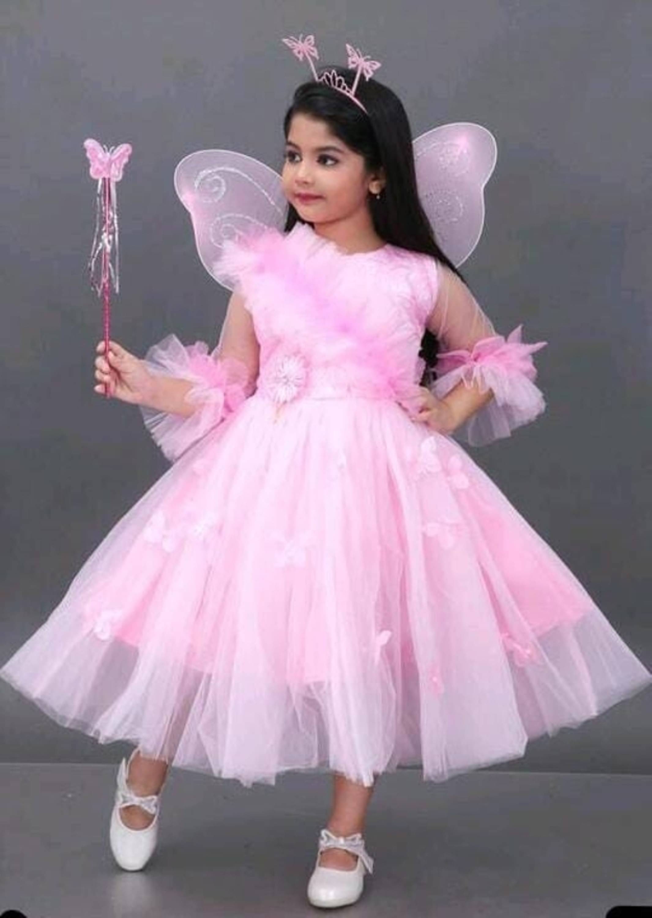 APNA COLLECTION Net Gown For Baby Girls ( Pack of 1 , Pink ) APNA COLLECTION Net Gown For Baby Girls ( Pack of 1 , Pink )