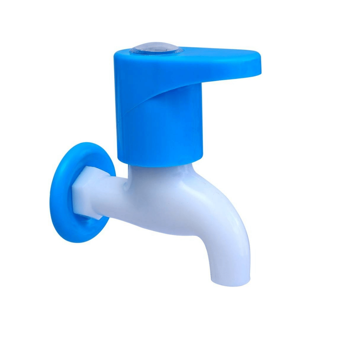 BATHONIX Royal Blue PVC Bib Cock Tap - 1 PCS Plastic (ABS) Bathroom Tap (Bib Cock) BATHONIX Royal Blue PVC Bib Cock Tap - 1 PCS Plastic (ABS) Bathroom Tap (Bib Cock)