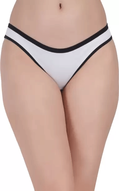 Bebron Pack of 1 Cotton Lycra Thongs For Women ( Multi Color )