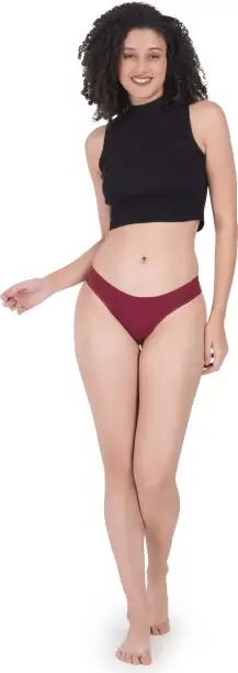 Bebron Pack of 1 Cotton Lycra Thongs For Women ( Maroon ) Bebron Pack of 1 Cotton Lycra Thongs For Women ( Maroon )