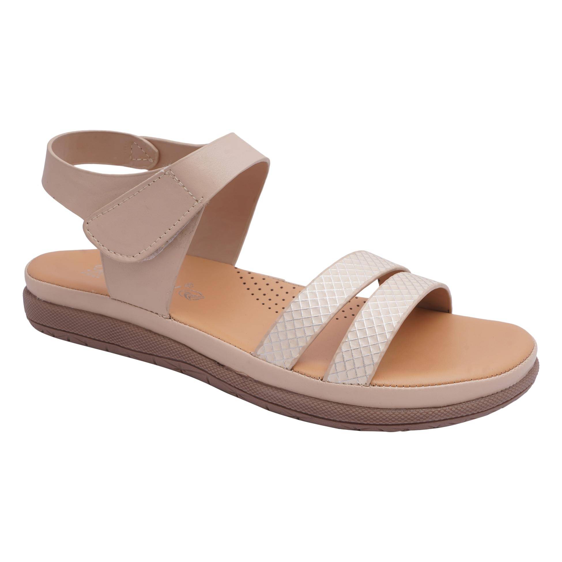     			Big Bird Footwear Cream Women's Flats