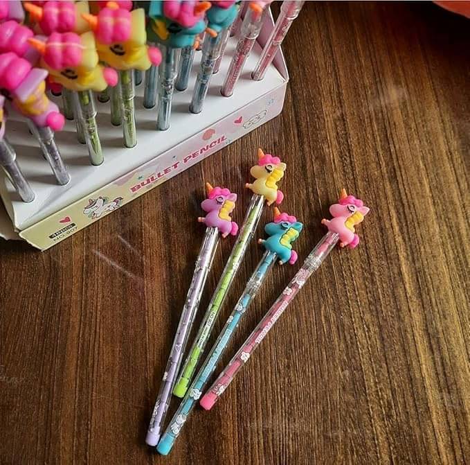 ECLET Beautiful Designer Unicorn Pencils (Pack of 6 Pencils) Assorted Colours ECLET Beautiful Designer Unicorn Pencils (Pack of 6 Pencils) Assorted Colours