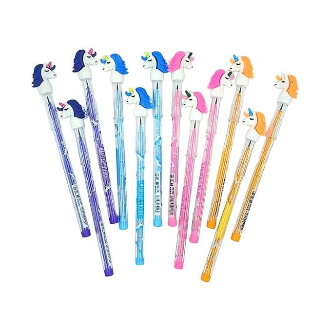ECLET Beautiful Designer Unicorn Pencils (Pack of 6 Pencils) Assorted Colours ECLET Beautiful Designer Unicorn Pencils (Pack of 6 Pencils) Assorted Colours