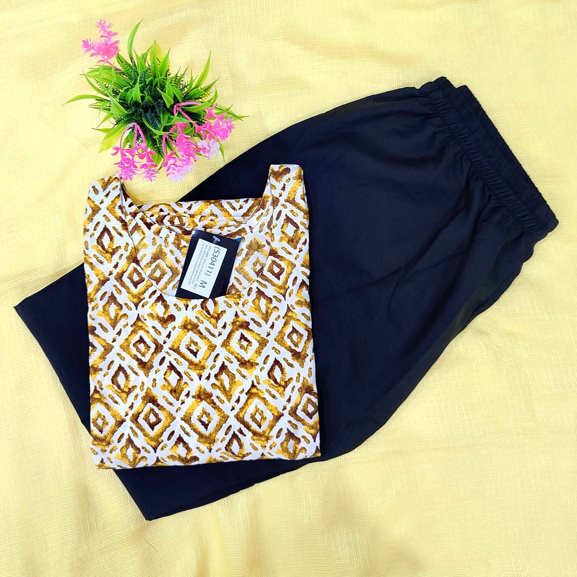 Ethnicbasket Crepe Printed Kurti With Pants Women's Stitched Salwar Suit - Cream ( Pack of 1 ) Ethnicbasket Crepe Printed Kurti With Pants Women's Stitched Salwar Suit - Cream ( Pack of 1 )