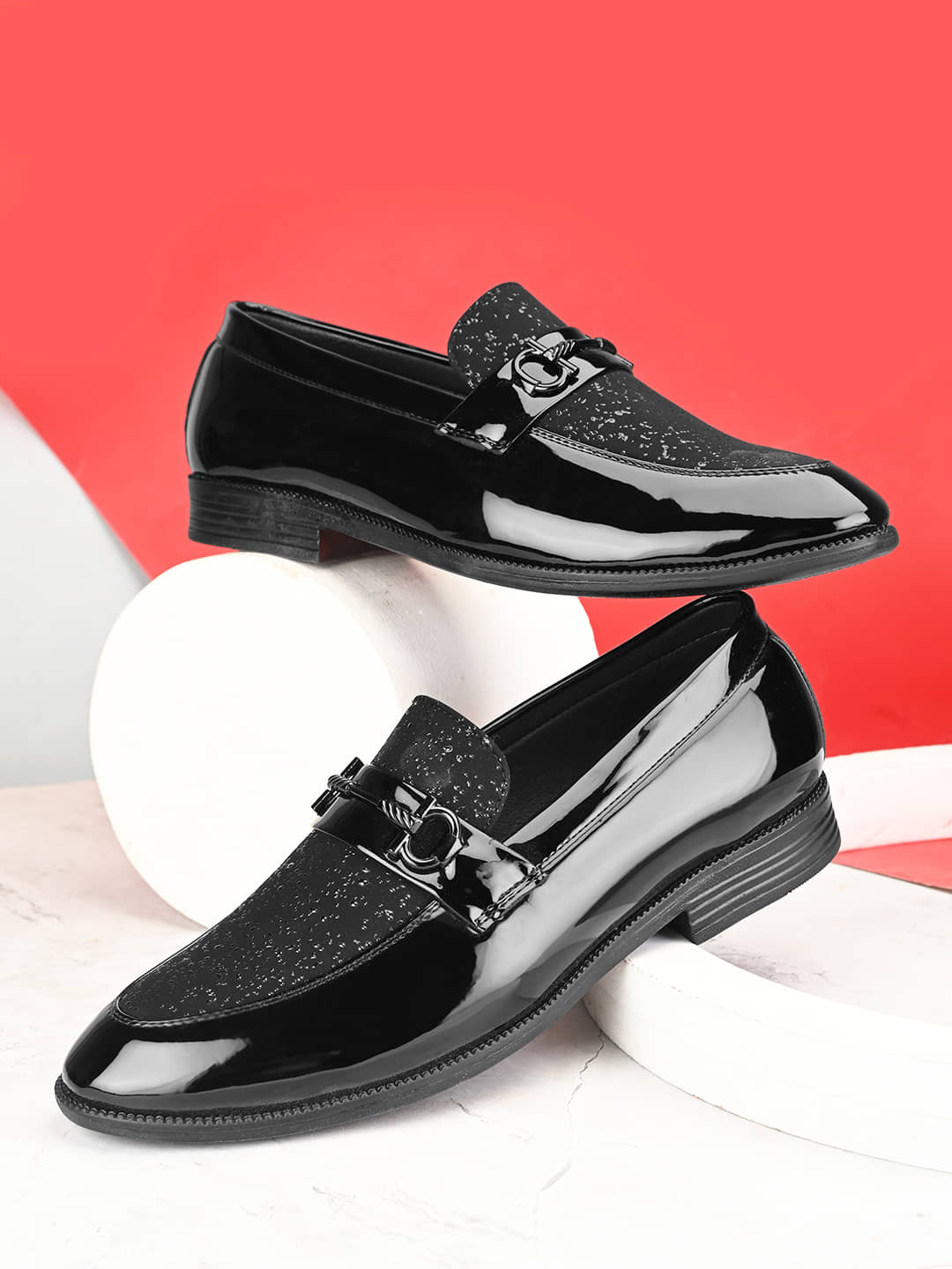 Fentacia Black Men's Penny - Formal Shoes | Buy online on ZillyBuy