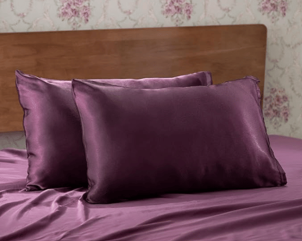 Finesse Decor - Pack of 2 Satin Solid King Size Pillow Cover ( 71.12 cm(28) x 45.72 cm(18) ) - Magenta Finesse Decor - Pack of 2 Satin Solid King Size Pillow Cover ( 71.12 cm(28) x 45.72 cm(18) ) - Magenta