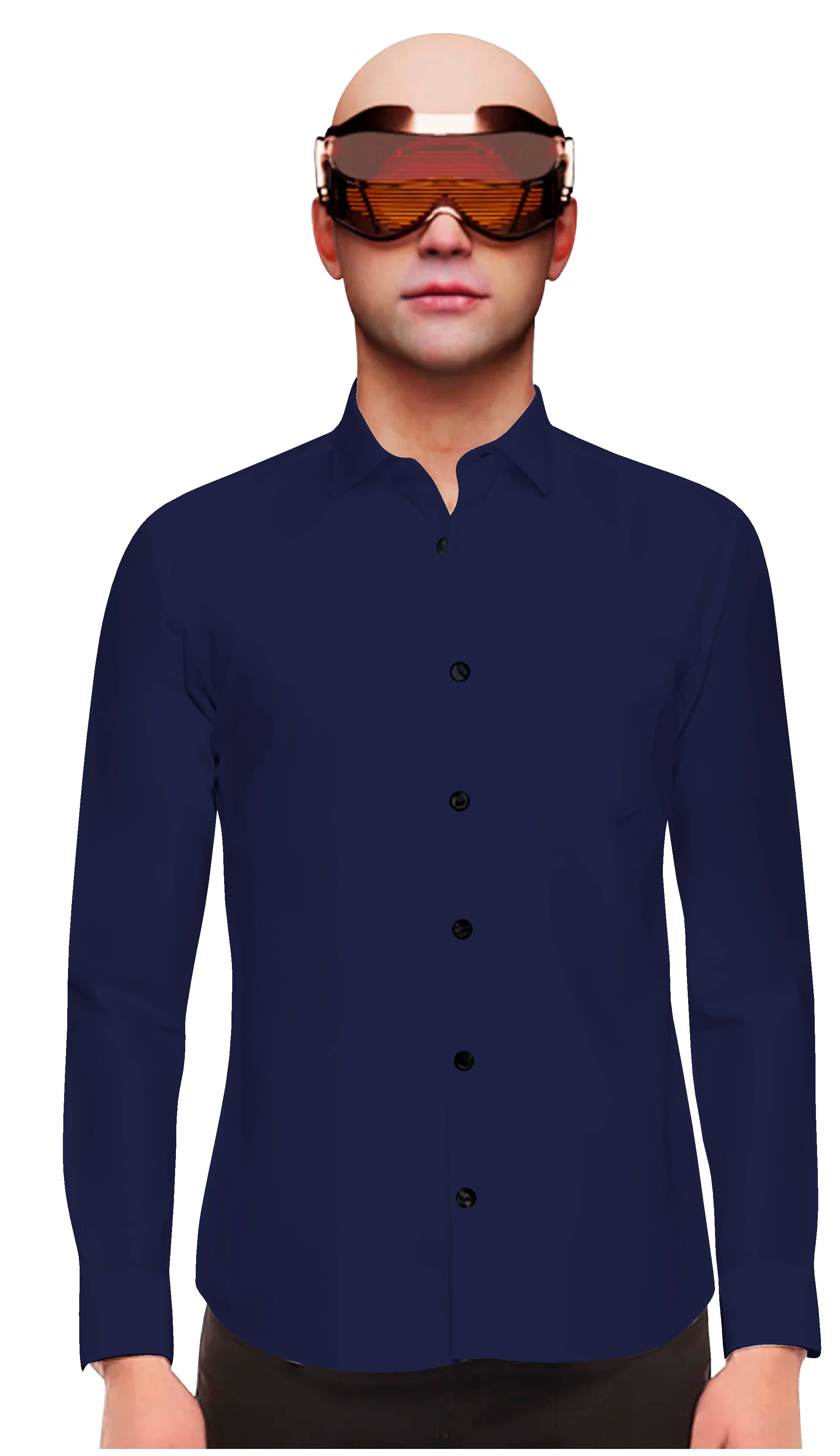     			HASINI FASHION Cotton Blend Regular Fit Full Sleeves Men's Formal Shirt - Blue ( Pack of 1 )