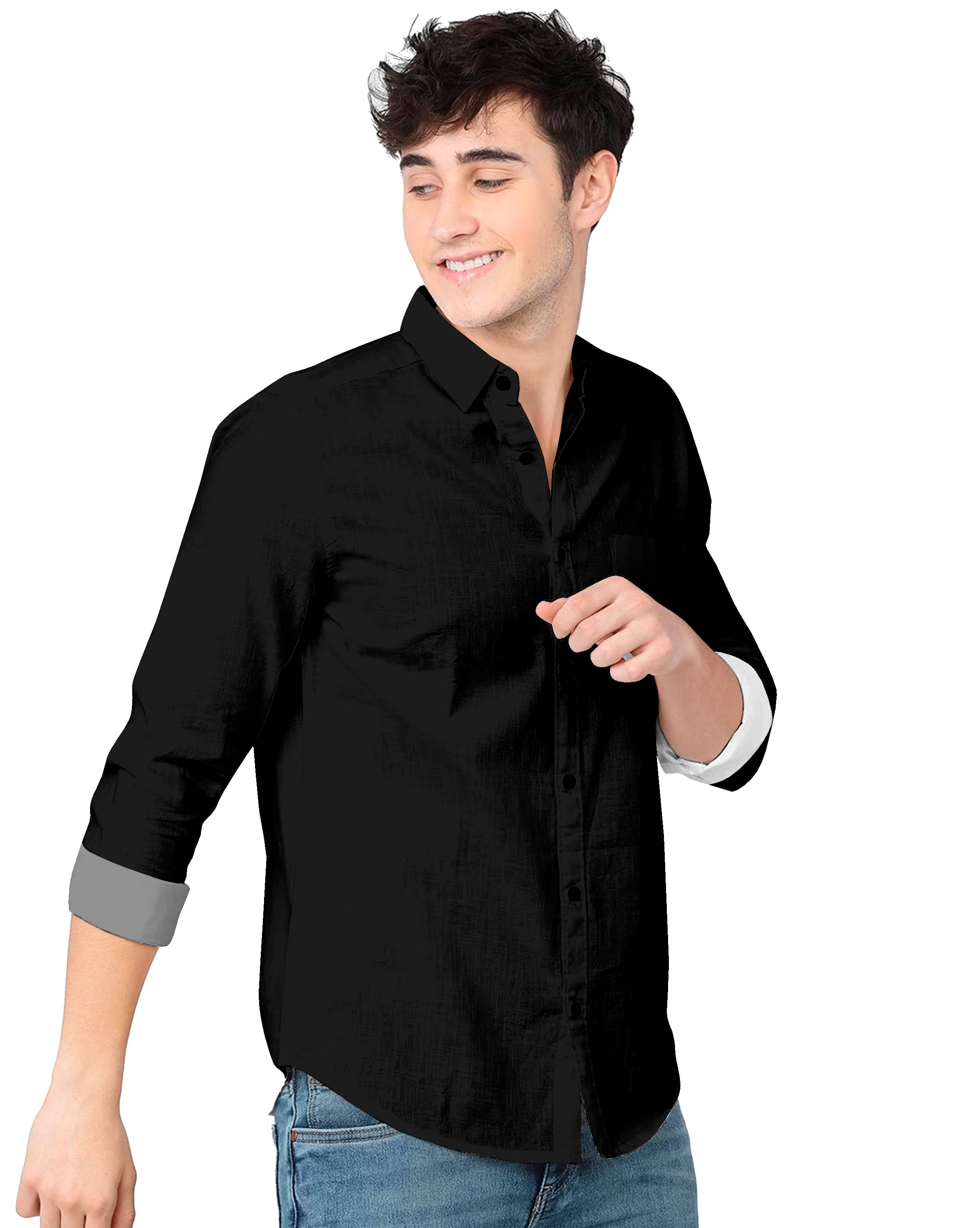 HASINI FASHION Cotton Blend Regular Fit Full Sleeves Men's Formal Shirt - Green ( Pack of 1 ) HASINI FASHION Cotton Blend Regular Fit Full Sleeves Men's Formal Shirt - Green ( Pack of 1 )