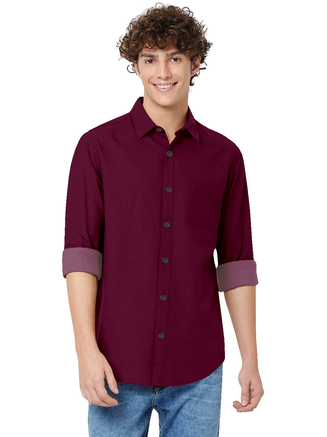 HASINI FASHION Cotton Blend Regular Fit Full Sleeves Men's Formal Shirt - Maroon ( Pack of 1 ) HASINI FASHION Cotton Blend Regular Fit Full Sleeves Men's Formal Shirt - Maroon ( Pack of 1 )