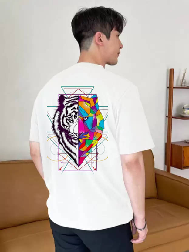     			Kintu Parantu Polyester Regular Fit Printed Half Sleeves Men's Round T-Shirt - Multicolor15 ( Pack of 1 )