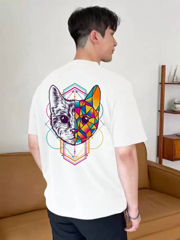     			Kintu Parantu Polyester Regular Fit Printed Half Sleeves Men's Round T-Shirt - Multicolor5 ( Pack of 1 )