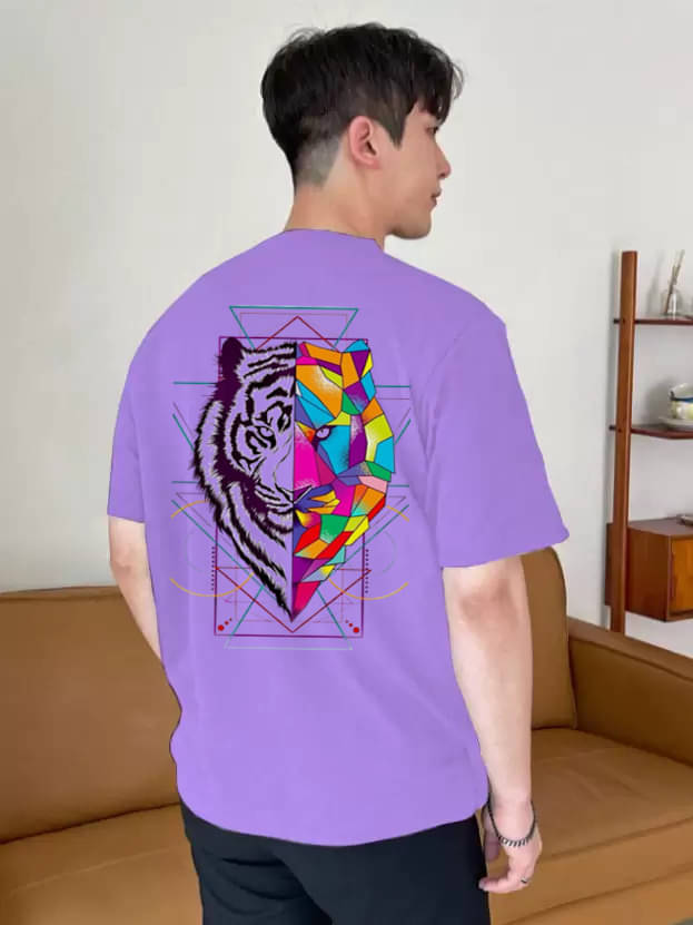 Kintu Parantu Polyester Regular Fit Printed Half Sleeves Men's Round T-Shirt - Lavender ( Pack of 1 ) Kintu Parantu Polyester Regular Fit Printed Half Sleeves Men's Round T-Shirt - Lavender ( Pack of 1 )