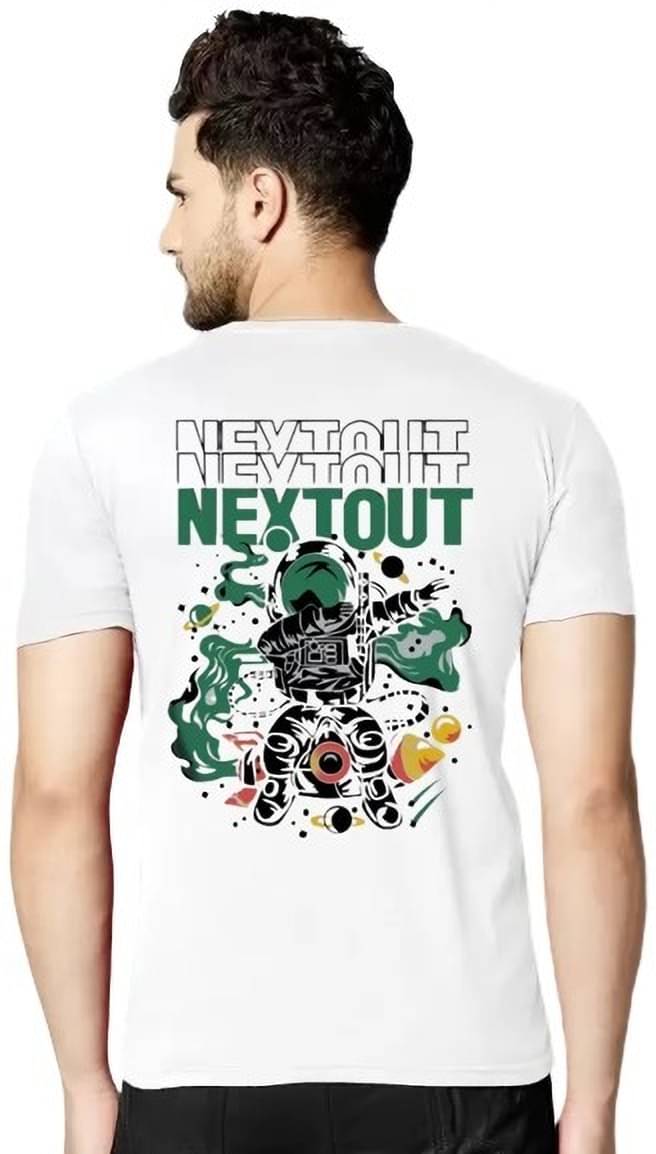     			Kintu Parantu Polyester Regular Fit Printed Half Sleeves Men's Round T-Shirt - Multicolor10 ( Pack of 1 )