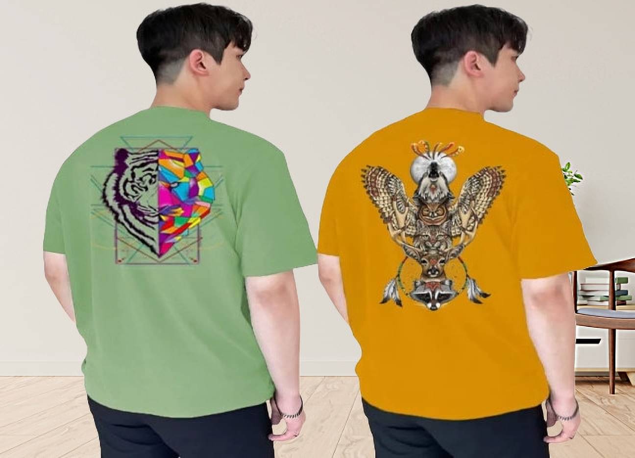 Kushi flyer Polyester Regular Fit Printed Half Sleeves Men's Round T-Shirt - Multicolor11 ( Pack of 2 ) Kushi flyer Polyester Regular Fit Printed Half Sleeves Men's Round T-Shirt - Multicolor11 ( Pack of 2 )