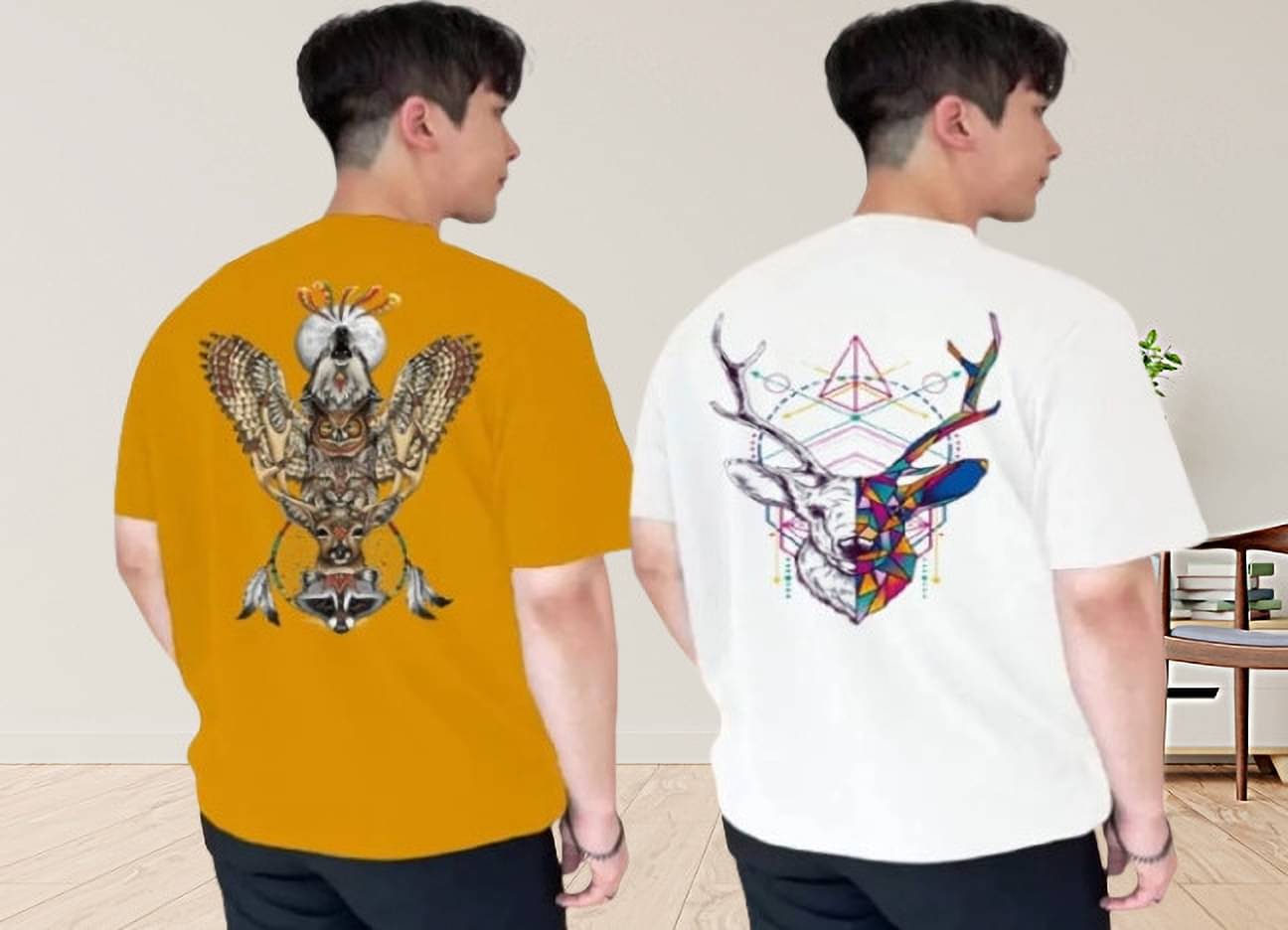 Kushi flyer Polyester Regular Fit Printed Half Sleeves Men's Round T-Shirt - Multicolor13 ( Pack of 2 )     			Kushi flyer Polyester Regular Fit Printed Half Sleeves Men's Round T-Shirt - Multicolor13 ( Pack of 2 )