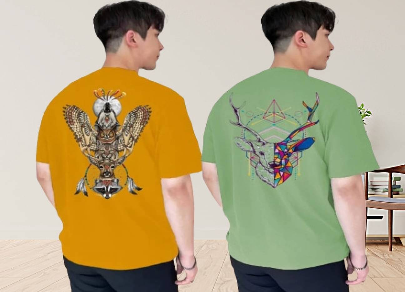 Kushi flyer Polyester Regular Fit Printed Half Sleeves Men's Round T-Shirt - Multicolor12 ( Pack of 2 ) Kushi flyer Polyester Regular Fit Printed Half Sleeves Men's Round T-Shirt - Multicolor12 ( Pack of 2 )