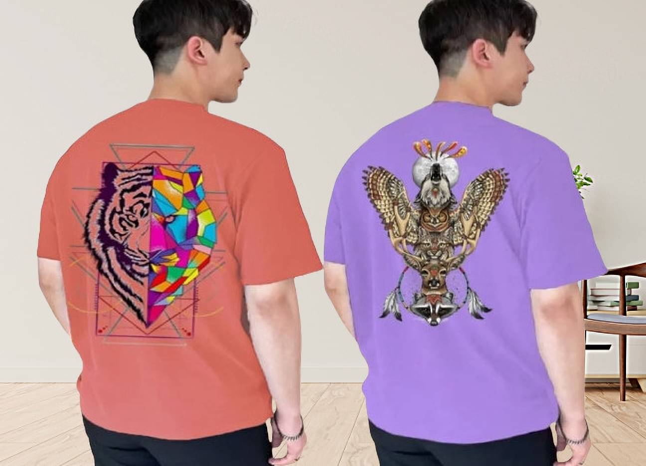 Kushi flyer Polyester Regular Fit Printed Half Sleeves Men's Round T-Shirt - Multicolor11 ( Pack of 2 ) Kushi flyer Polyester Regular Fit Printed Half Sleeves Men's Round T-Shirt - Multicolor11 ( Pack of 2 )