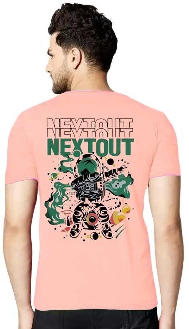     			Lecowar Polyester Regular Fit Printed Half Sleeves Men's Round T-Shirt - Multicolor8 ( Pack of 1 )