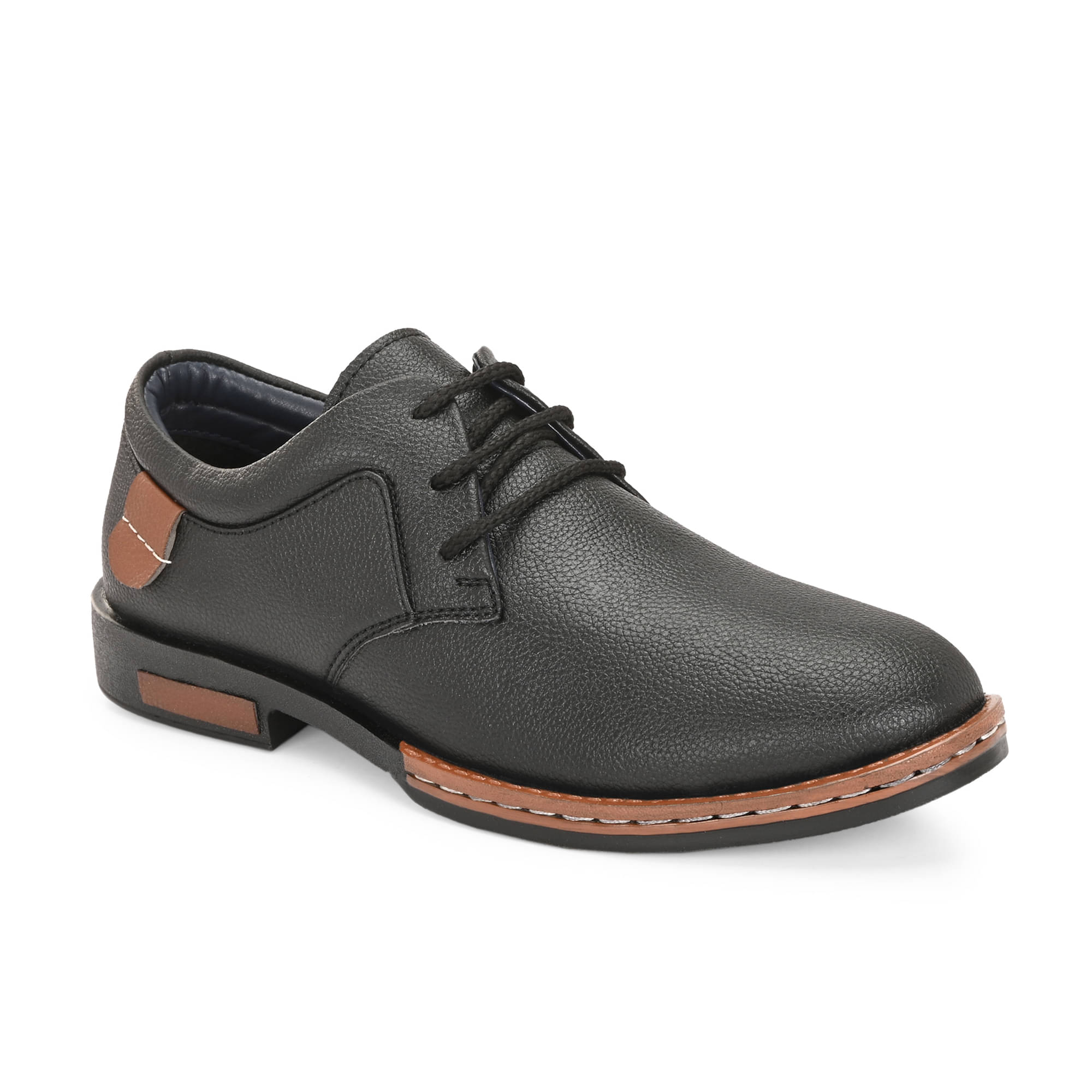 Leeport Black Men's Derby Formal Shoes Leeport Black Men's Derby Formal Shoes