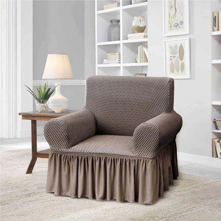     			Multitex 1 Seater Polyester Sofa Cover ( Pack of 1 )