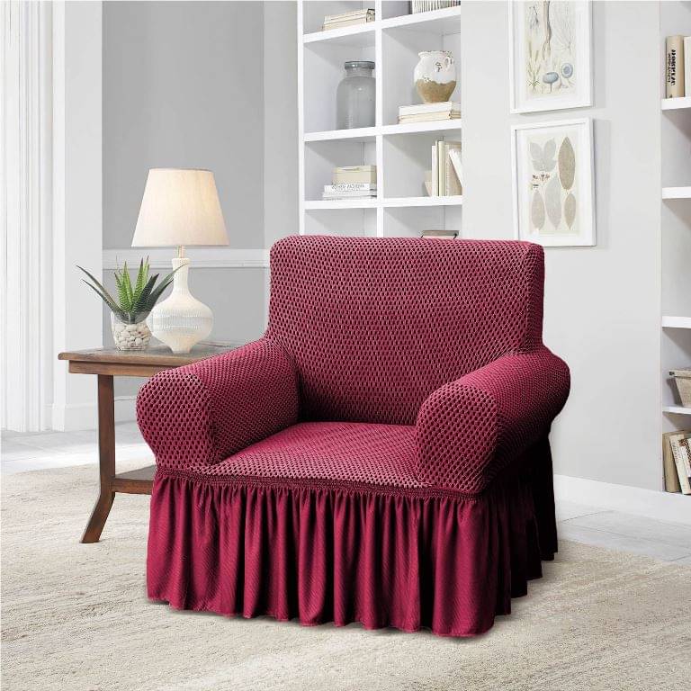     			Multitex 1 Seater Polyester Sofa Cover ( Pack of 1 )